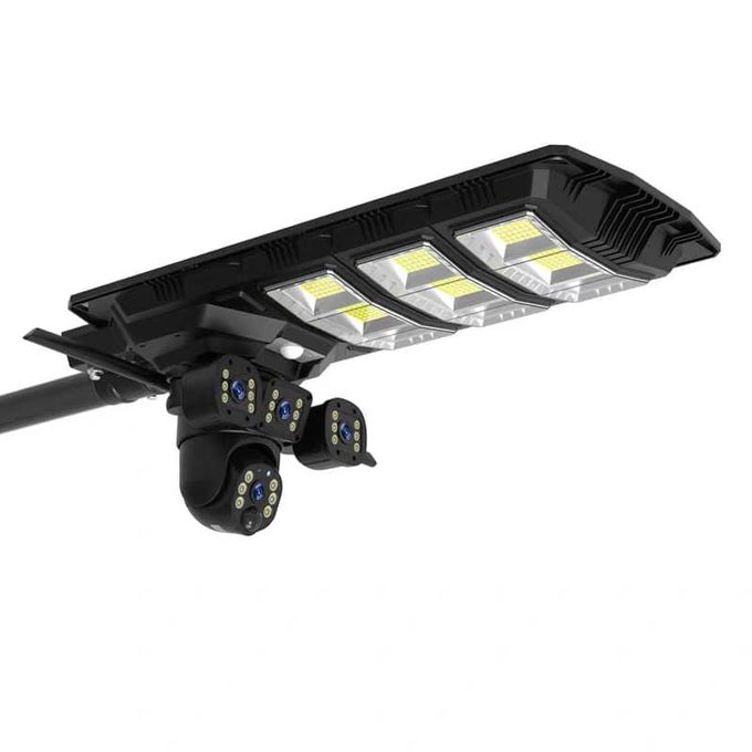 3 Lens Double CCTV Camera + Solar Street Light + Free Pole